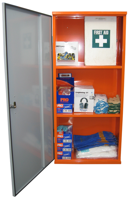 PPE Storage Cabinet - Single Door - 3 Shelves