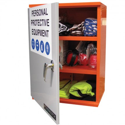 PPE Storage Cabinet - Single Small Door - 3 Shelves